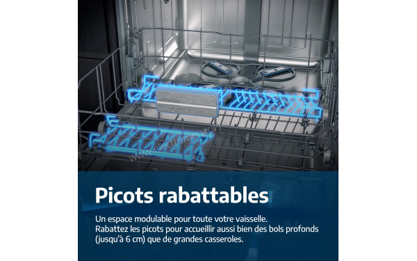 BEKO BDFN26440XP - Picots rabattables
