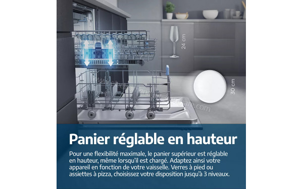 BEKO BDFN26441G - Panier r&eacute;glable en hauteur