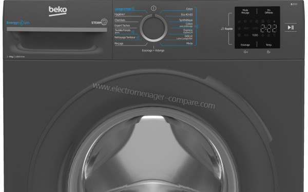 BEKO BM0WU3922FB - Panneau de commandes