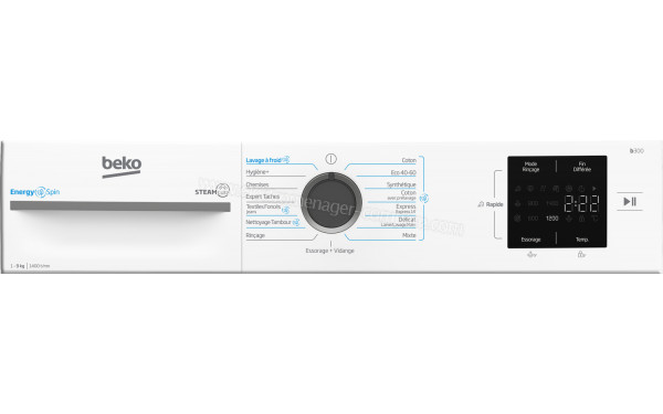 BEKO BM14WFU39410 - Panneau de commandes