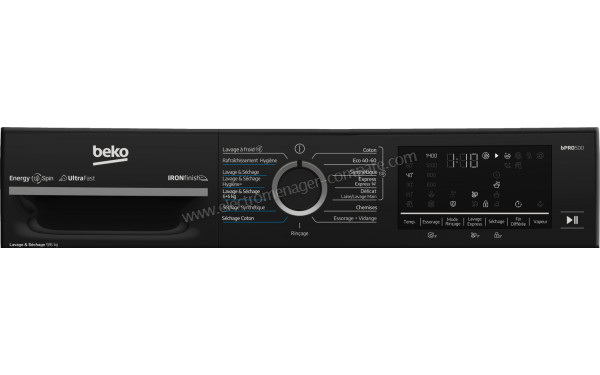 BEKO BM3DT49601W - Panneau de commandes