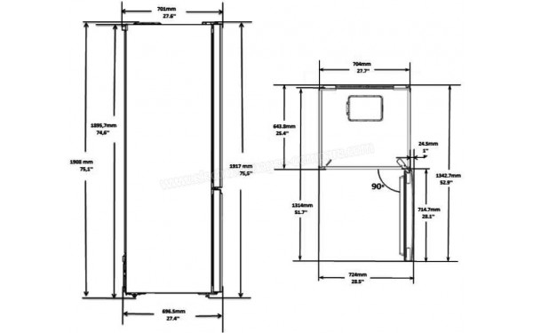 BEKO BRCNE450DXB - Sch&eacute;ma technique