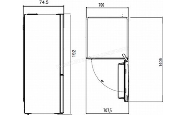 BEKO BRCNE50140ZXBN - Sch&eacute;ma technique