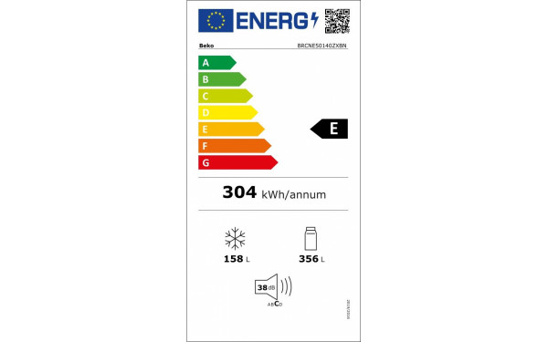 BEKO BRCNE50140ZXBN - &Eacute;tiquette &eacute;nergie v2