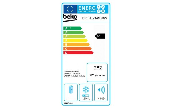 BEKO BRFNE214M23W - &Eacute;tiquette &eacute;nergie