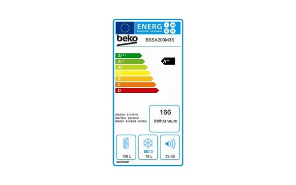 BEKO BSSA200M3S - &Eacute;tiquette &eacute;nergie