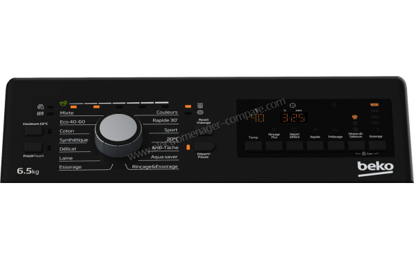 BEKO BTL1WFP9652FR - Panneau de commandes