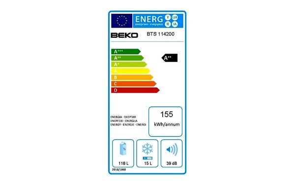 BEKO BTS114200 - &Eacute;tiquette &eacute;nergie