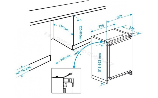 BEKO BU1152HCA - Schemas d'encastrement