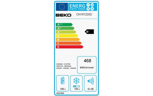 BEKO CN161220D - &Eacute;tiquette &eacute;nergie