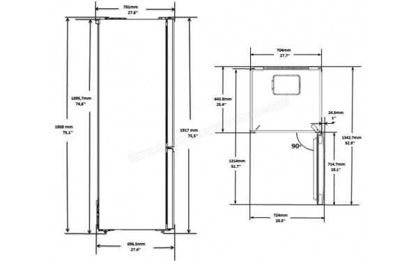 BEKO CRCNE450K20DZXB - Sch&eacute;ma technique