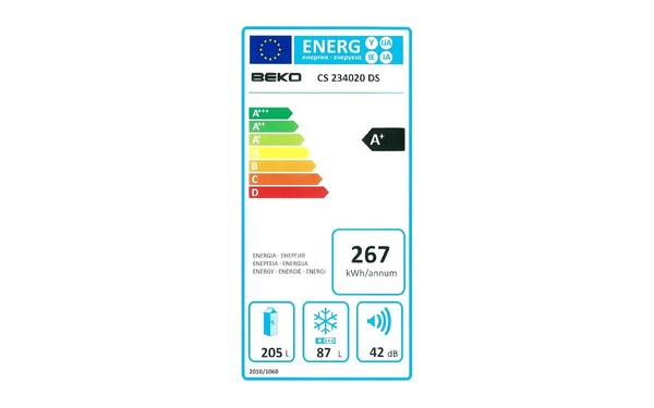 BEKO CS234020DS - &Eacute;tiquette &eacute;nergie