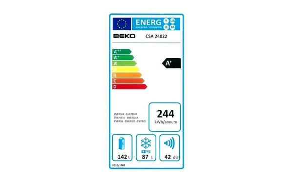 BEKO CSA24022 - &Eacute;tiquette &eacute;nergie