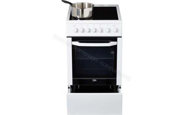 BEKO CSE 57101 GW - Vue de face, tiroir ouvert (cr&eacute;dit : Boulanger)