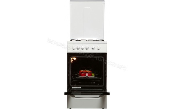 BEKO CSS 53000 DW - Vue de face, porte ouverte (cr&eacute;dit : Boulanger)