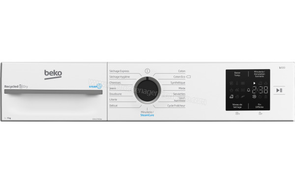 BEKO D3H17393W - Panneau de commandes