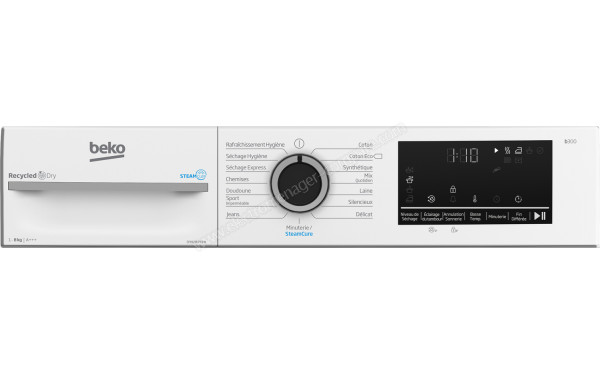BEKO D3H28493W - Panneau de commandes