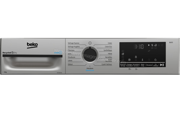 BEKO D3H28E93S - Panneau de commandes