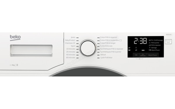 BEKO DBED9GWS - Panneau de commandes