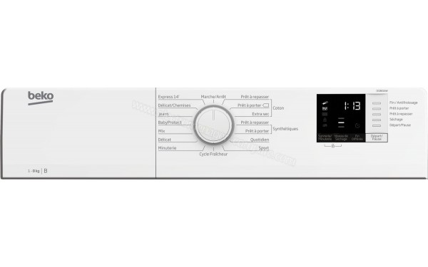 BEKO DCB816W - Vue des programmes