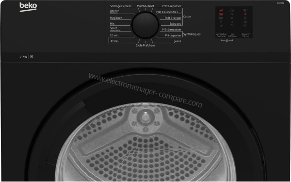 BEKO DCY724B - Vue des programmes