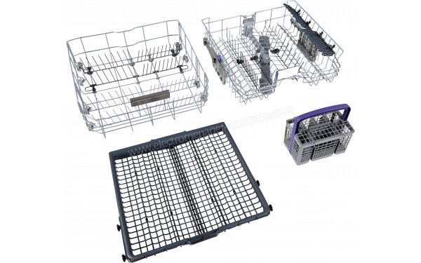 BEKO DEN4842421W - Vue des paniers (cr&eacute;dit : Boulanger)