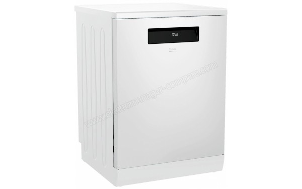 BEKO DEN4842421W - Vue 3/4 gauche (cr&eacute;dit : Boulanger)