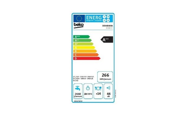 BEKO DEN48440A - &Eacute;tiquette &eacute;nergie