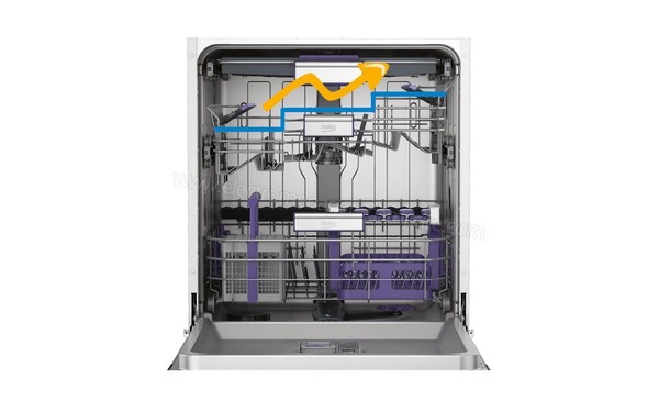 BEKO DF18DN44W - Panier sup&eacute;rieur r&eacute;glable (cr&eacute;dit : Darty)