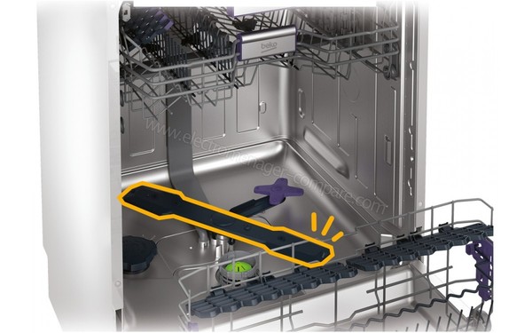 BEKO DF18DN44W - Bras de lavage (cr&eacute;dit : Darty)