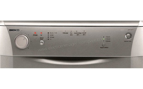 BEKO DFN2423S - Panneau de commandes