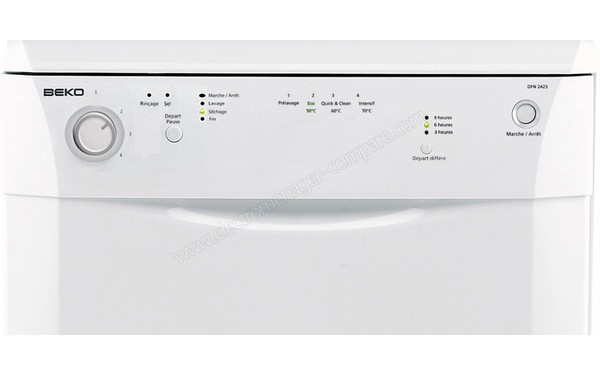 BEKO DFN2423 - Panneau de commandes