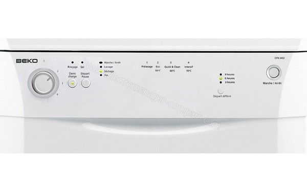 BEKO DFN2432 - Panneau de commandes