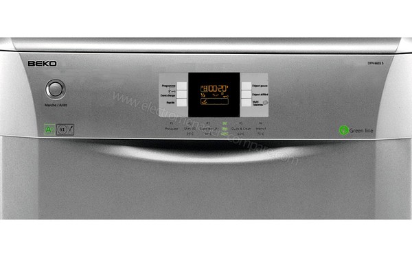 BEKO DFN6635S - Panneau de commandes