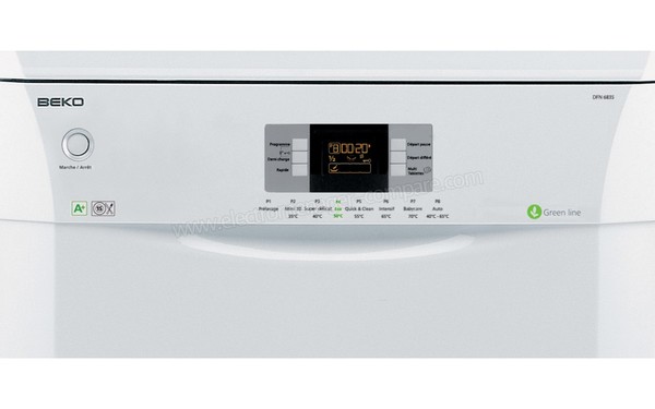BEKO DFN6835 - Panneau de commandes