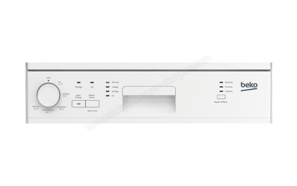 BEKO DFS05011W - Panneau de commandes