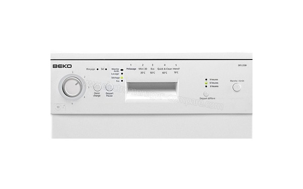 BEKO DFS2539 - Panneau de commandes