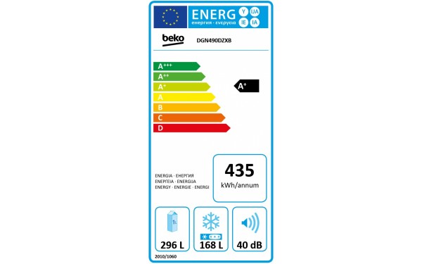 BEKO DGN490DZXB - &Eacute;tiquette &eacute;nergie