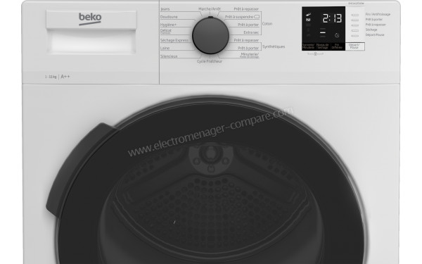 BEKO DH11412CX0W - Panneau de commandes