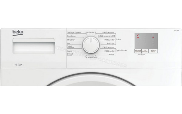BEKO DHP73W - Panneau de commandes