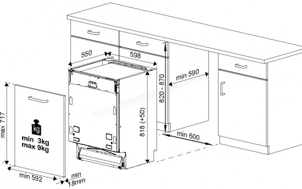 BEKO DIN36430 - Dimensions