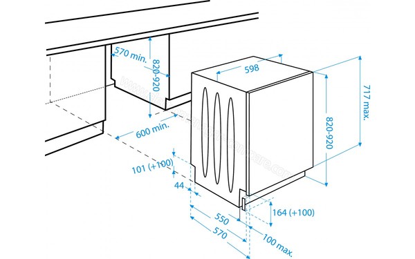 BEKO DIN4530 - Schema d'encastrement