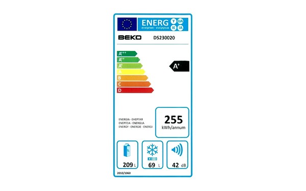 BEKO DS230020 - &Eacute;tiquette &eacute;nergie