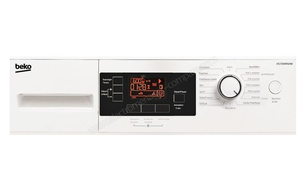 BEKO DS7304PA0W - Panneau de commandes