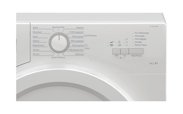 BEKO DS7331PA0W - Panneau de commandes