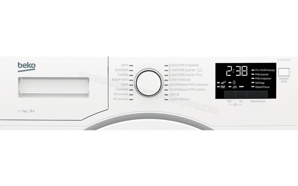 BEKO DS7333GA0W - Panneau de commandes