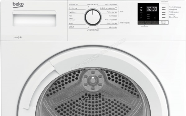 BEKO DS8513PA2W - Panneau de commandes