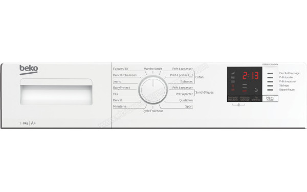 BEKO DSBU8312GA0WW - Vue des programmes