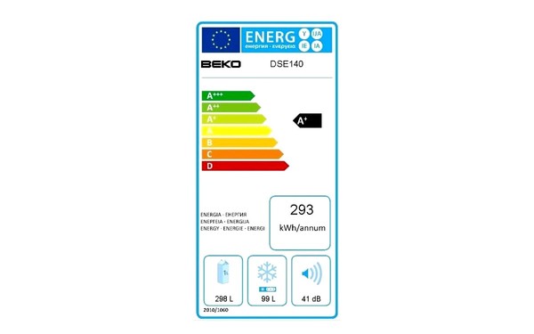 BEKO DSE140 - &Eacute;tiquette &eacute;nergie
