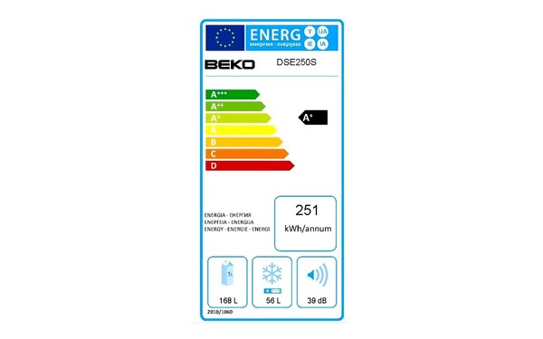 BEKO DSE250S - &Eacute;tiquette &eacute;nergie